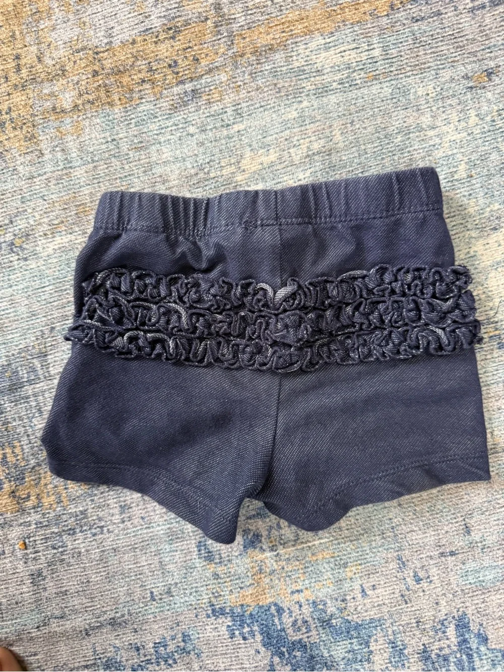 The Children's Place Navy Ruffle Baby/Toddler Shorts